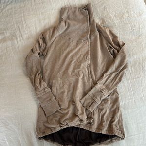 Lululemon button up sweatshirt with high collar